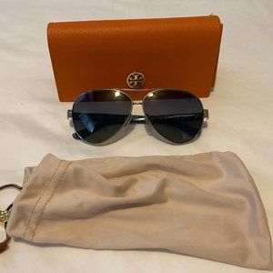 Tory Burch Aviators with Tortoise Turquoise Frame